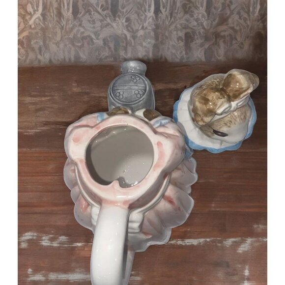 Heritage Mint Mrs. Rabbit Ceramic Teapot - Picture 7 of 9